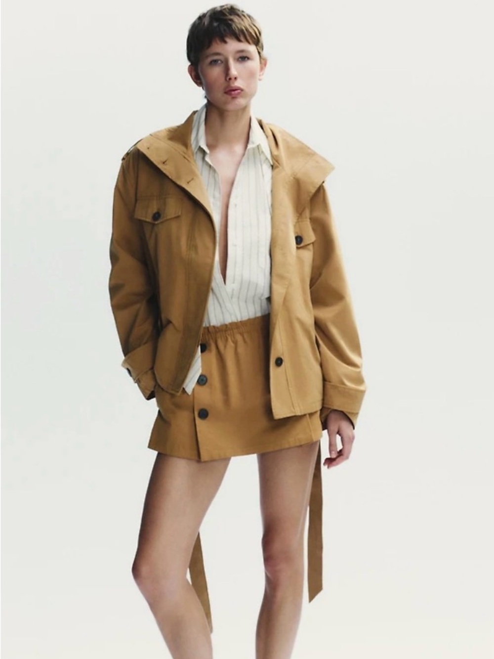 Zara Short Trench Jacket